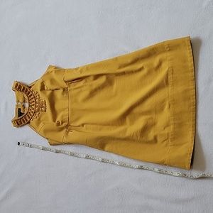 I.N.C International Concepts Sheath Dress Size 2 Beaded Gold Sleeveless Summer